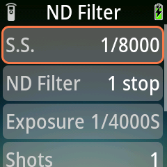 ND Filter program