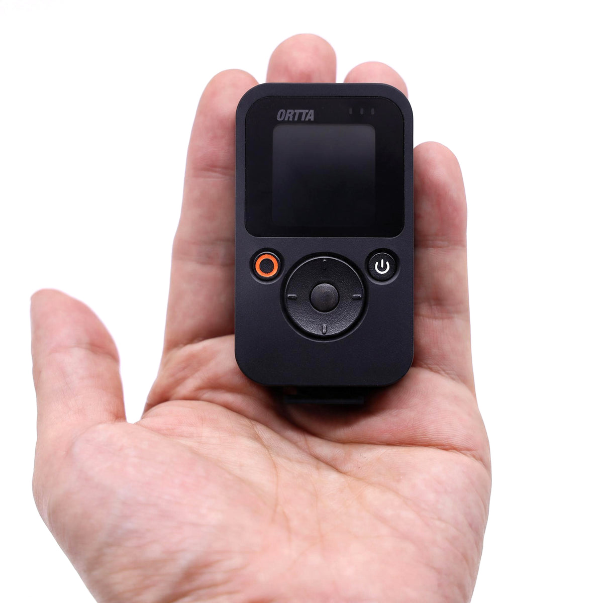 Ortta Pluto 2 Pro held in a hand to show its size